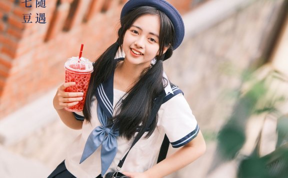 jk少女 JK 日系 二次元 女生 青春 街拍 可爱 少女 美好